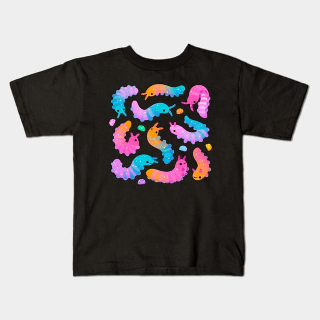 Sour velvet worm Kids T-Shirt by pikaole